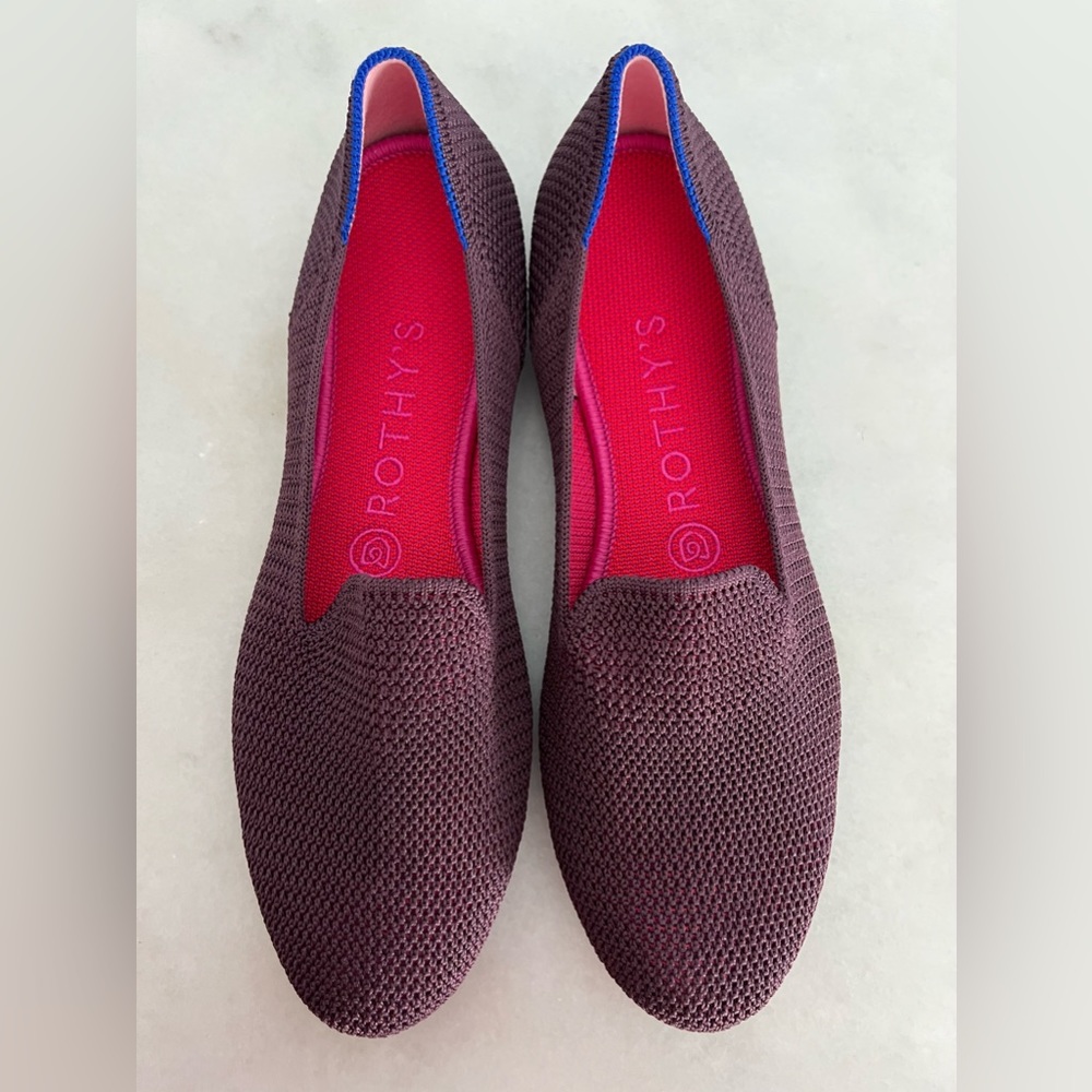 🎀Rothy’s Round Toe Flats Purple size 7.5 brand new!! 🎀